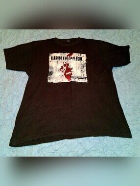 Linkin Park "Hybrid Theory" Size L. Band Tee Distressed, Vintage.